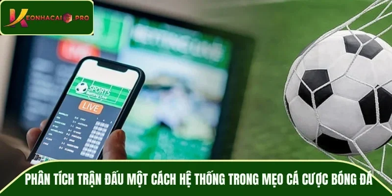 Phân tích trận đấu một cách hệ thống trong mẹo cá cược bóng đá